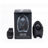 Темно-серый инновационный мужской осциллятор PULSE SOLO LUX с пультом ДУ - Hot Octopuss - в Новом Уренгое купить с доставкой