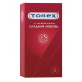 Презервативы Torex  Сладкая любовь  с ароматом клубники - 12 шт. - Torex - купить с доставкой в Новом Уренгое