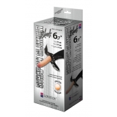 Пояс-трусики с насадкой Glamour - 17 см. - LOVETOY (А-Полимер) - купить с доставкой в Новом Уренгое