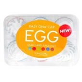 Набор из 6 мастурбаторов Tenga EGG Easy Beat с различным рельефом - Tenga - в Новом Уренгое купить с доставкой