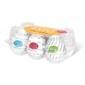 Набор из 6 мастурбаторов Tenga EGG Easy Beat с различным рельефом - Tenga - в Новом Уренгое купить с доставкой