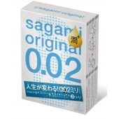 Ультратонкие презервативы Sagami Original 0.02 Extra Lub с увеличенным количеством смазки - 3 шт. - Sagami - купить с доставкой в Новом Уренгое