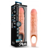 Телесный реалистичный фаллоудлинитель 9 Inch Silicone Cock Sheath Penis Extender - 22,86 см. - Blush Novelties - в Новом Уренгое купить с доставкой
