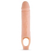 Телесный реалистичный фаллоудлинитель 10 Inch Silicone Cock Sheath Penis Extender - 25,4 см. - Blush Novelties - в Новом Уренгое купить с доставкой