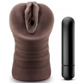 Коричневый мастурбатор-вагина Hot Chocolate Brianna - Blush Novelties - в Новом Уренгое купить с доставкой