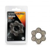 Дымчатое эрекционное кольцо Stay Hard Thick Bead Cock Ring - Blush Novelties - в Новом Уренгое купить с доставкой