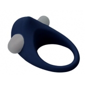 Гладкое синее эрекционное виброкольцо STIMU RING - Dream Toys - в Новом Уренгое купить с доставкой