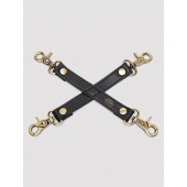 Черный фиксатор для манжет Bound to You Faux Leather Hogtie - Fifty Shades of Grey - купить с доставкой в Новом Уренгое