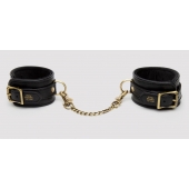 Черные оковы на ноги Bound to You Faux Leather Ankle Cuffs - Fifty Shades of Grey - купить с доставкой в Новом Уренгое