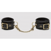Черные наручники Bound to You Faux Leather Wrist Cuffs - Fifty Shades of Grey - купить с доставкой в Новом Уренгое