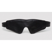 Черная плотная маска на глаза Bound to You Faux Leather Blindfold - Fifty Shades of Grey - купить с доставкой в Новом Уренгое