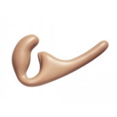 Бежевый безремневой страпон Seduction - 20,5 см. - Lola Games - купить с доставкой в Новом Уренгое