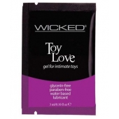 Лубрикант на водной основе для использования с игрушками WICKED Toy Love - 3 мл. - Wicked - купить с доставкой в Новом Уренгое