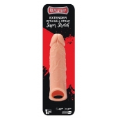Телесная насадка EXTENDER WITH BALL STRAP 6.5 - 17 см. - Dream Toys - в Новом Уренгое купить с доставкой