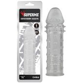 Прозрачная реалистичная насадка на пенис Extra Texture Sleeve - 16,2 см. - Chisa - в Новом Уренгое купить с доставкой
