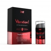 Жидкий интимный гель с эффектом вибрации Vibration! Strawberry - 15 мл. - INTT - купить с доставкой в Новом Уренгое