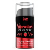 Жидкий интимный гель с эффектом вибрации Vibration! Strawberry - 15 мл. - INTT - купить с доставкой в Новом Уренгое