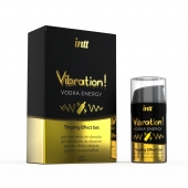 Жидкий интимный гель с эффектом вибрации Vibration! Vodka Energy - 15 мл. - INTT - купить с доставкой в Новом Уренгое