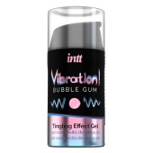 Жидкий интимный гель с эффектом вибрации Vibration! Bubble Gum - 15 мл. - INTT - купить с доставкой в Новом Уренгое