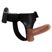 Страпон на трусиках с вибрацией Ultra Passionate Harness - 16 см. - Baile - купить с доставкой в Новом Уренгое