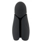Черный силиконовый вибромастурбатор с нагревом Masturbator with 2 Functions - Orion - в Новом Уренгое купить с доставкой