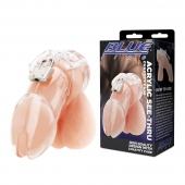 Прозрачная клетка целомудрия Acrylic See-thru Chastity Cage - BlueLine - купить с доставкой в Новом Уренгое
