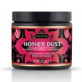 Пудра для тела Honey Dust Body Powder с ароматом клубники - 170 гр. - Kama Sutra - купить с доставкой в Новом Уренгое