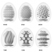Набор из 6 мастурбаторов Tenga EGG IV с различным рельефом - Tenga - в Новом Уренгое купить с доставкой