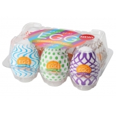 Набор из 6 мастурбаторов Tenga EGG IV с различным рельефом - Tenga - в Новом Уренгое купить с доставкой