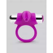 Лиловое виброкольцо с пультом ДУ Remote Control Cock Ring - Happy Rabbit - в Новом Уренгое купить с доставкой