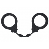 Черные силиконовые наручники Suppression - Lola Games - купить с доставкой в Новом Уренгое