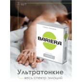 Ультратонкие презервативы Bariera Ultra Thin - 3 шт. - Bariera - купить с доставкой в Новом Уренгое