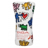 Мастурбатор-туба Keith Haring Soft Tube CUP - Tenga - в Новом Уренгое купить с доставкой