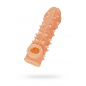 Телесная закрытая насадка с пупырышками Cock Sleeve Size M - 15,6 см. - KOKOS - в Новом Уренгое купить с доставкой