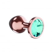 Пробка цвета розового золота с малиновым кристаллом Diamond Topaz Shine L - 8,3 см. - Lola Games - купить с доставкой в Новом Уренгое