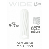 Белый фаллоудлинитель Homme Wide - 13 см. - Lola Games - в Новом Уренгое купить с доставкой