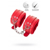 Красные оковы Anonymo из искусственной кожи - ToyFa - купить с доставкой в Новом Уренгое