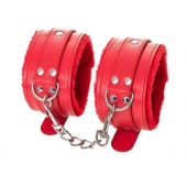 Красные оковы Anonymo из искусственной кожи - ToyFa - купить с доставкой в Новом Уренгое