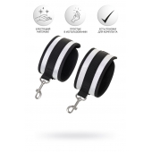 Серебристо-черные наручники Anonymo - ToyFa - купить с доставкой в Новом Уренгое