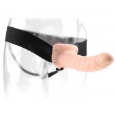 Полый страпон 8  Hollow Strap-On телесного цвета - 19 см. - Pipedream - купить с доставкой в Новом Уренгое