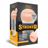 Мастурбатор-ротик ZOLO DEEP THROAT - Zolo - в Новом Уренгое купить с доставкой