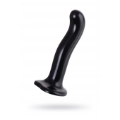 Черный стимулятор для пар P G-Spot Dildo Size L - 19 см. - Strap-on-me - в Новом Уренгое купить с доставкой
