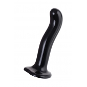 Черный стимулятор для пар P G-Spot Dildo Size L - 19 см. - Strap-on-me - в Новом Уренгое купить с доставкой