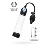 Прозрачная механическая помпа Roald с манометром - Sexus - в Новом Уренгое купить с доставкой