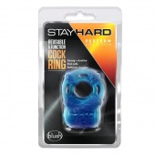 Голубое эрекционное виброкольцо Reusable 5 Function Cock Ring - Blush Novelties - в Новом Уренгое купить с доставкой