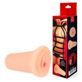 Реалистичный мастурбатор-вагина телесного цвета с вибрацией - Bior toys - в Новом Уренгое купить с доставкой