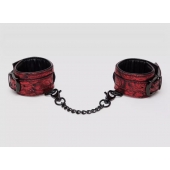 Красно-черные наручники Reversible Faux Leather Wrist Cuffs - Fifty Shades of Grey - купить с доставкой в Новом Уренгое
