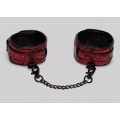 Красно-черные оковы Reversible Faux Leather Ankle Cuffs - Fifty Shades of Grey - купить с доставкой в Новом Уренгое