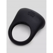 Черное эрекционное виброкольцо Sensation Rechargeable Vibrating Love Ring - Fifty Shades of Grey - в Новом Уренгое купить с доставкой