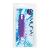 Закрытая фиолетовая насадка с пупырышками SAMURAI PENIS SLEEVE PURPLE - 14,5 см. - NMC - в Новом Уренгое купить с доставкой